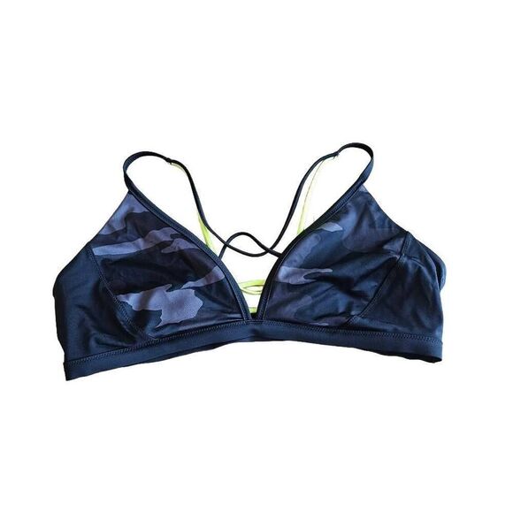 Athleta Other - Athleta womens Sz XL black camo freestyle bikini top